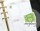 Payday Planner Sticker for FiloFax Happy Planner Money Sticker Daily Sticker Work Planner Insert Decoration Planner Accessories