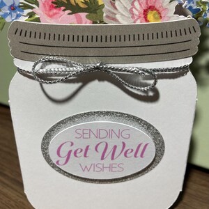 Get Well Soon Pop up Flower Box Card: Handmade Vase Card - Etsy UK