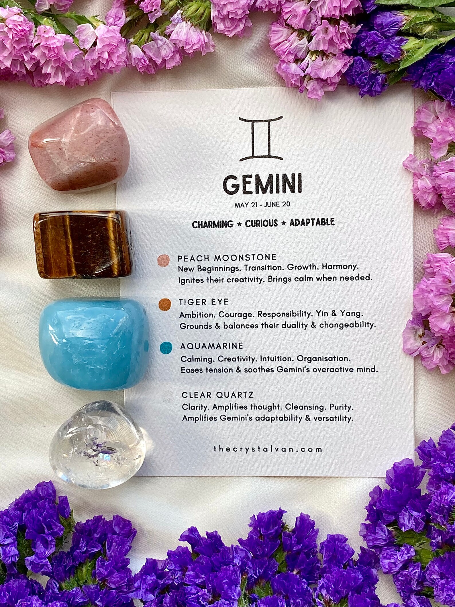 GEMINI Zodiac Set Kit Gift May Birth Month Birthday Gift Etsy UK