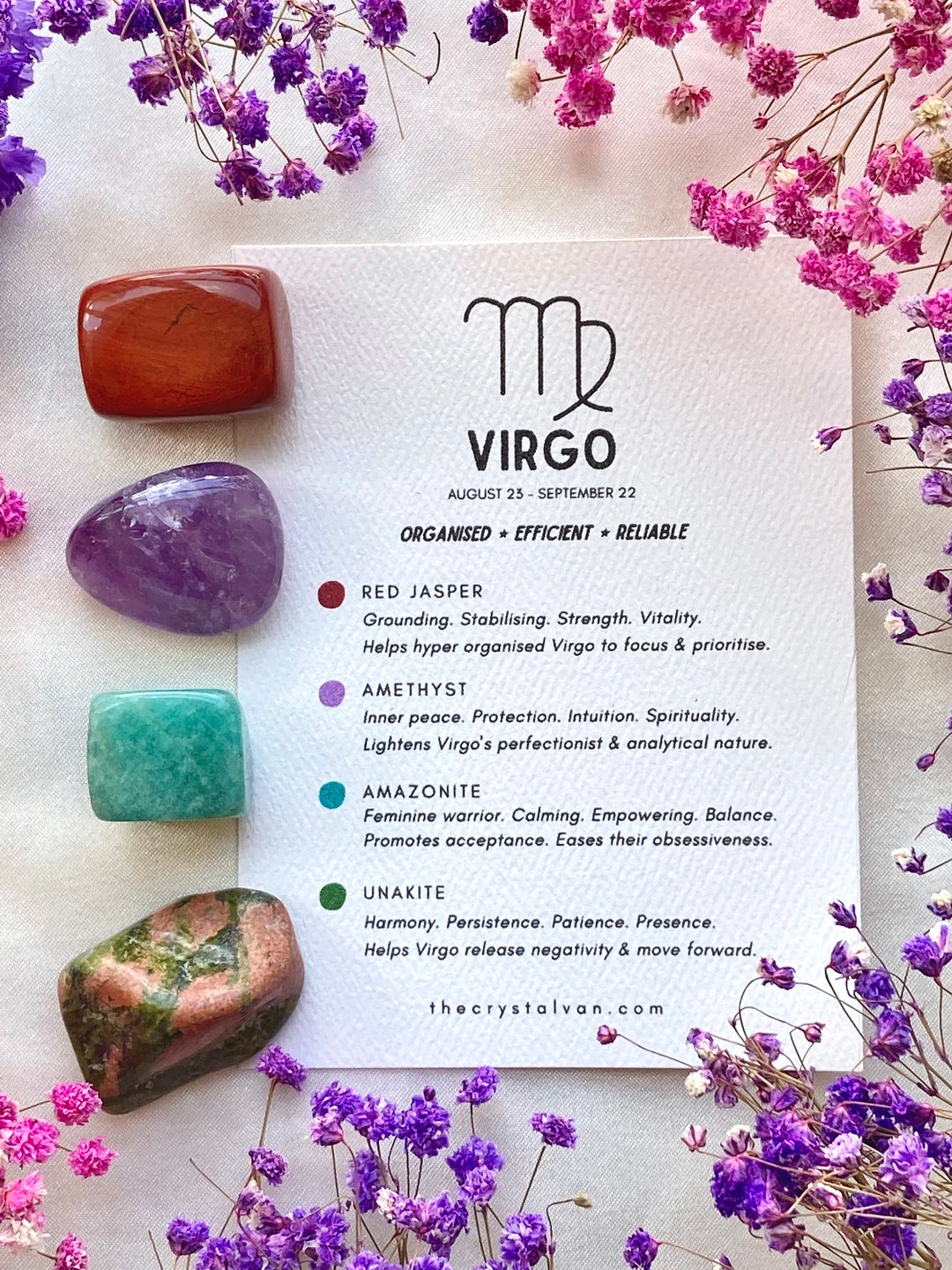 Virgo Birthstone Color Crystals For September Birthday Buy VIRGO
