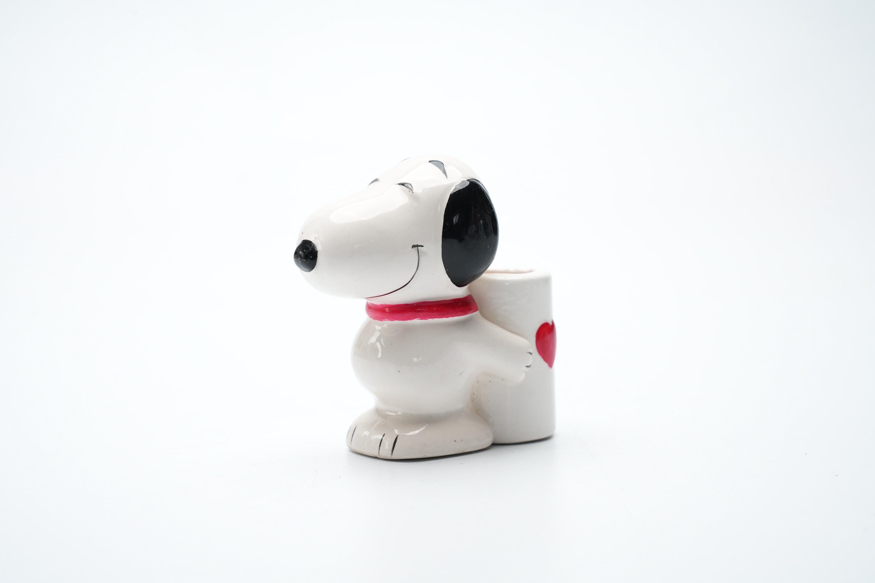 Vintage Snoopy Ceramic Toothpick Holder – Hallmark Peanuts 1966