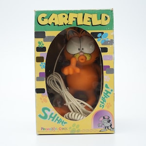 Garfield Shhh Telephone Vintage 90s, ACL Landline With Original Box, Licensed United Feature, Rare Collectible Phone