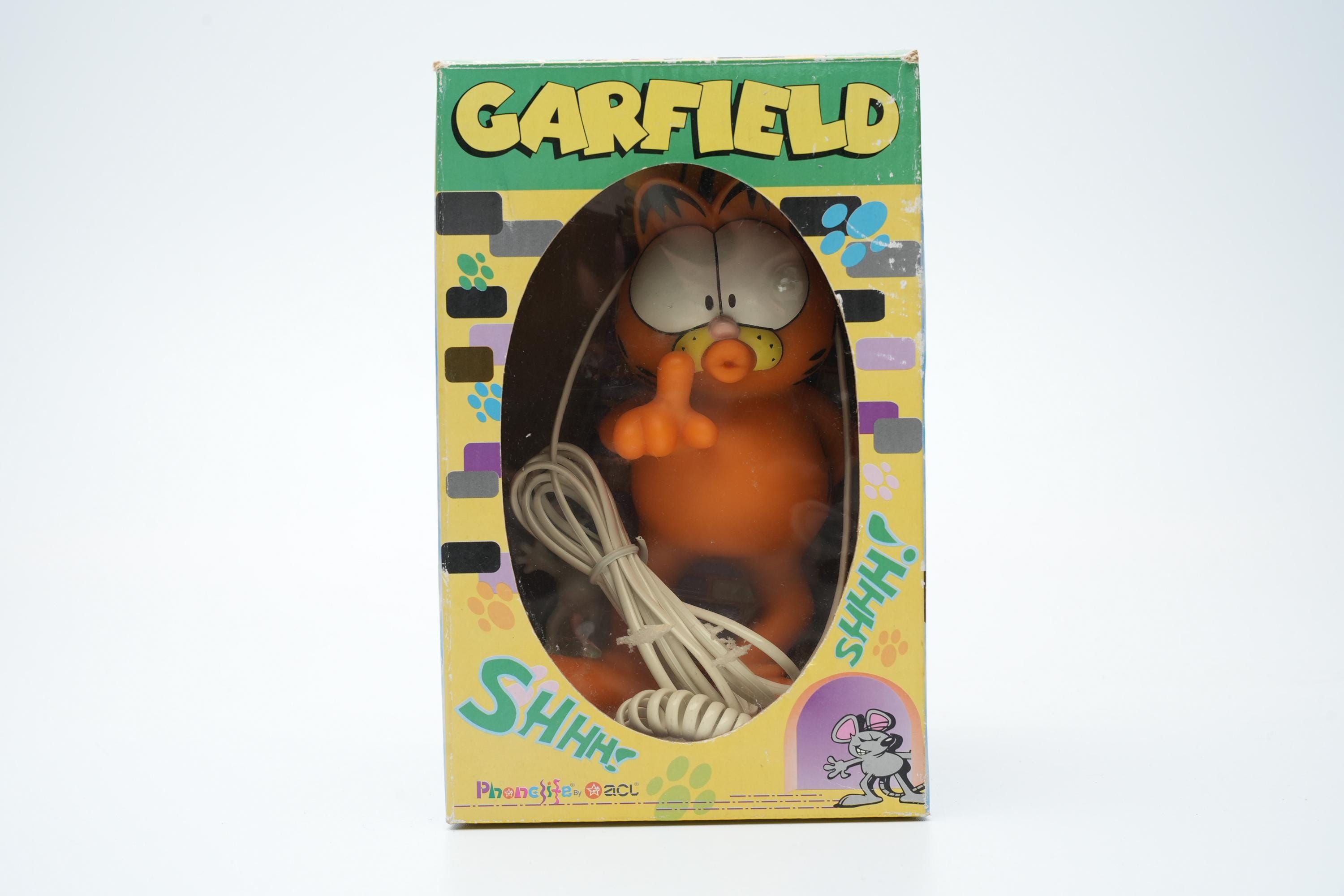 Garfield Shhh Telephone Vintage 90s, ACL Landline With Original