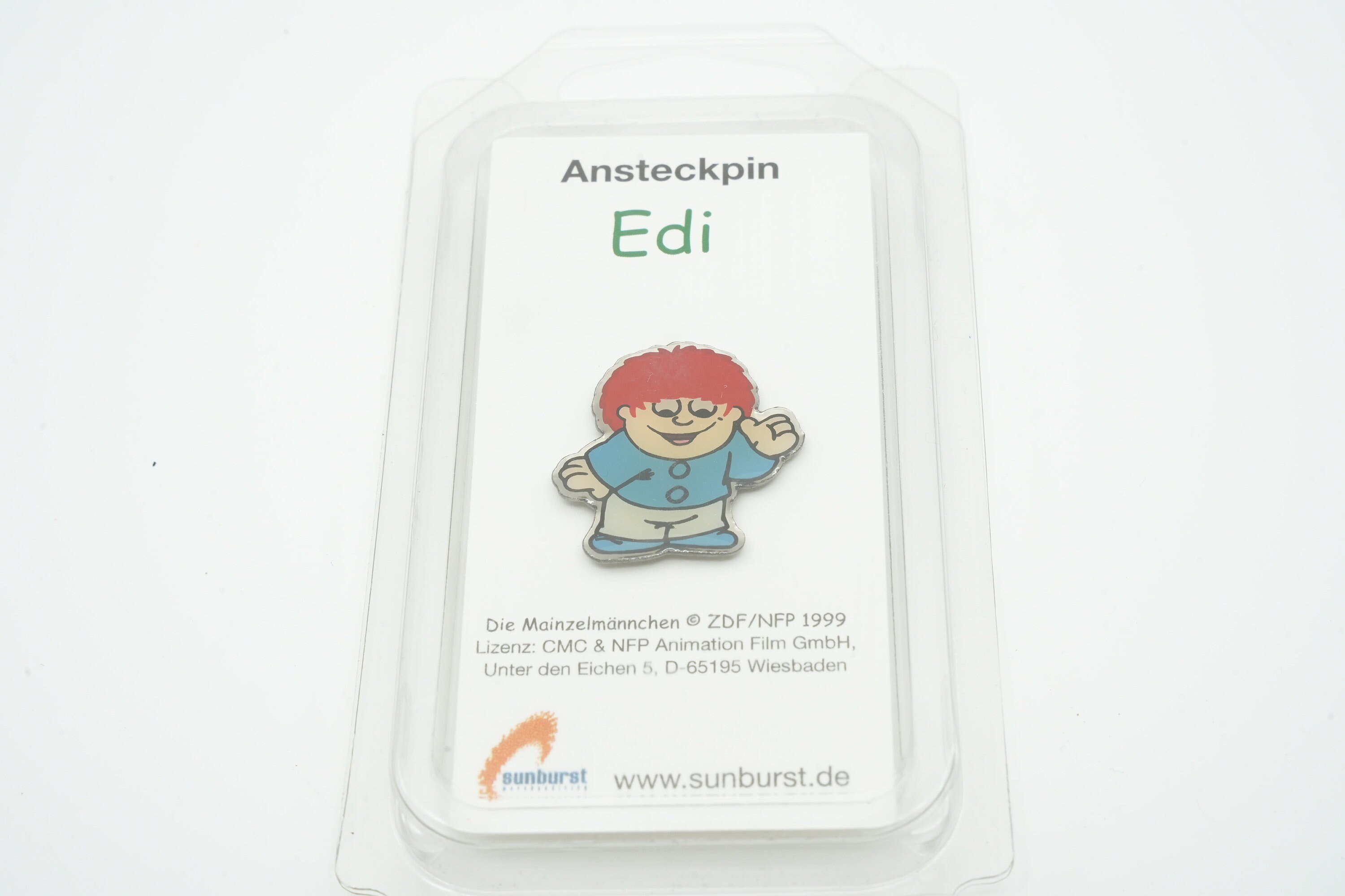 Mainzelmännchen pin 1999 from ZDF | Edi Mainzelmannhen | German cartoon series