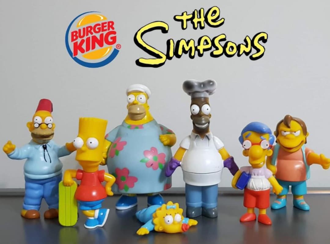 Vintage Simpsons Burger King 2001 Simpsons Figures 2001 Simpsons