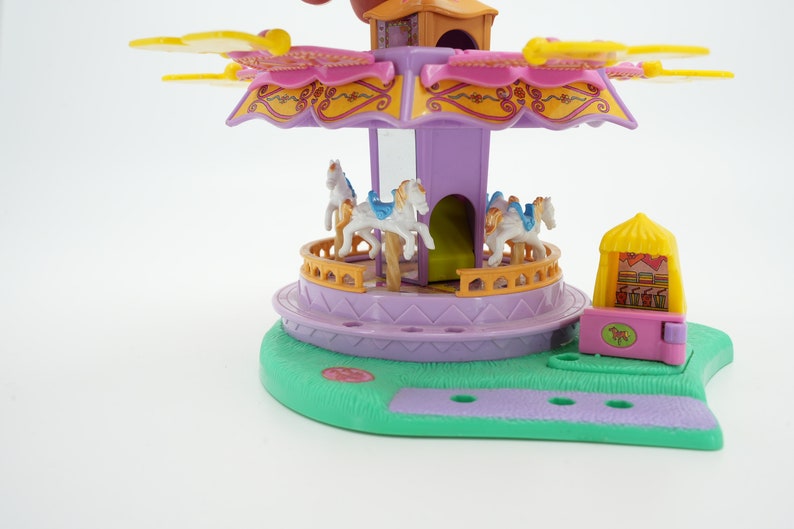 Vintage Polly Pocket Bluebird Mattel Carousel Merry Go Round Etsy