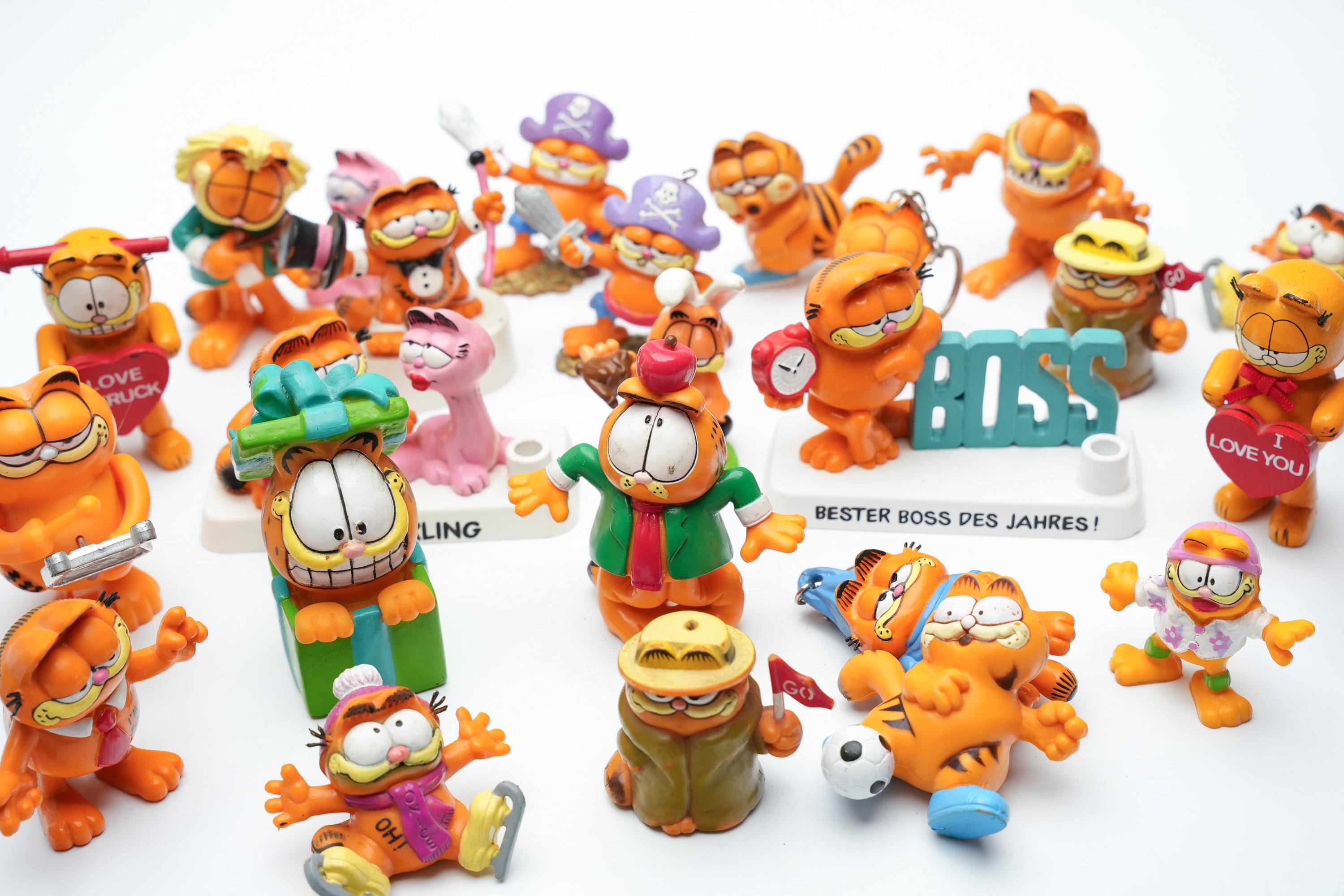 Garfield Vintage Figure 80s – Paws PVC Toy – Pick Your Number