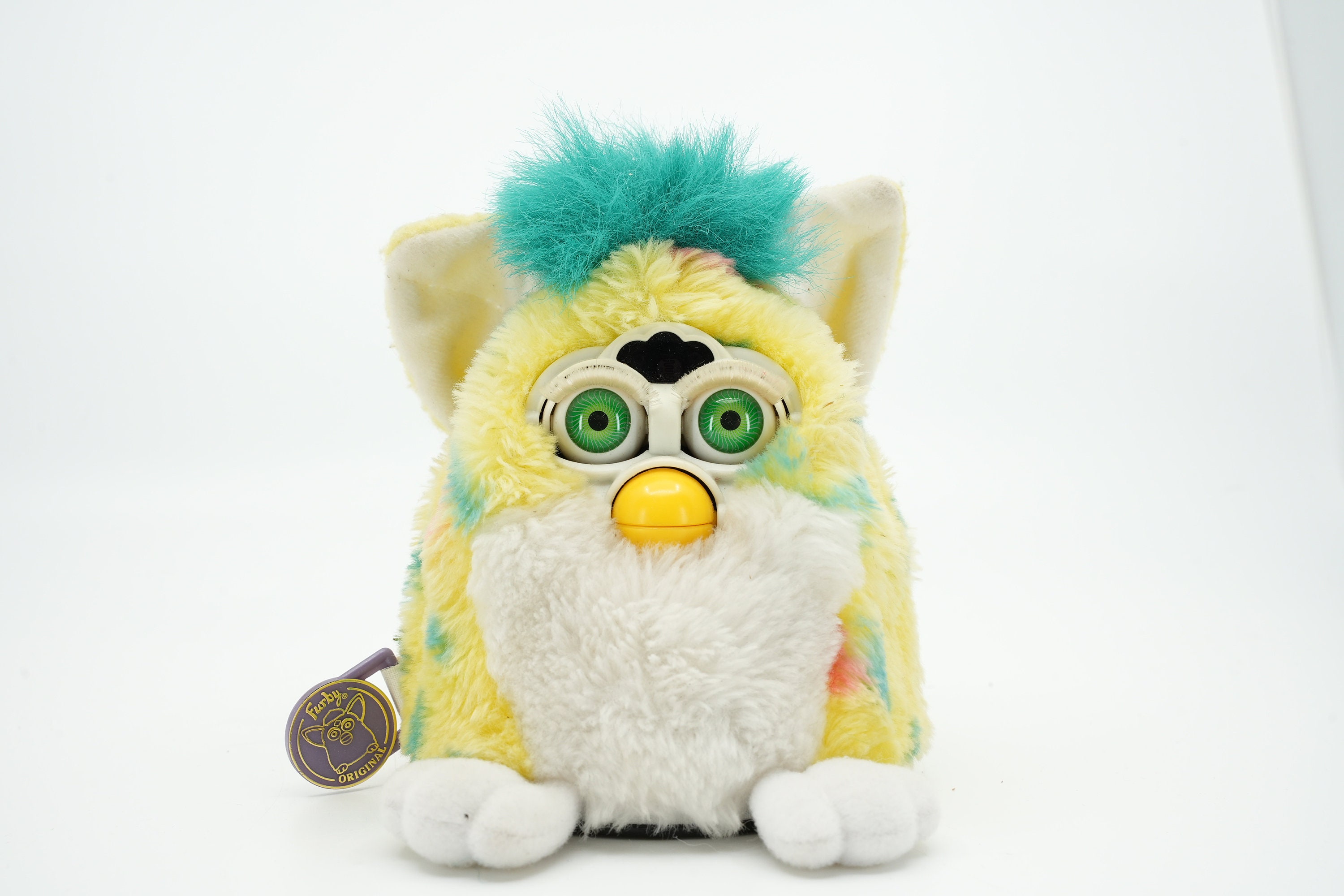 Vintage Furby Baby Confetti 19989 Neon Eyes Generation 3 Furby