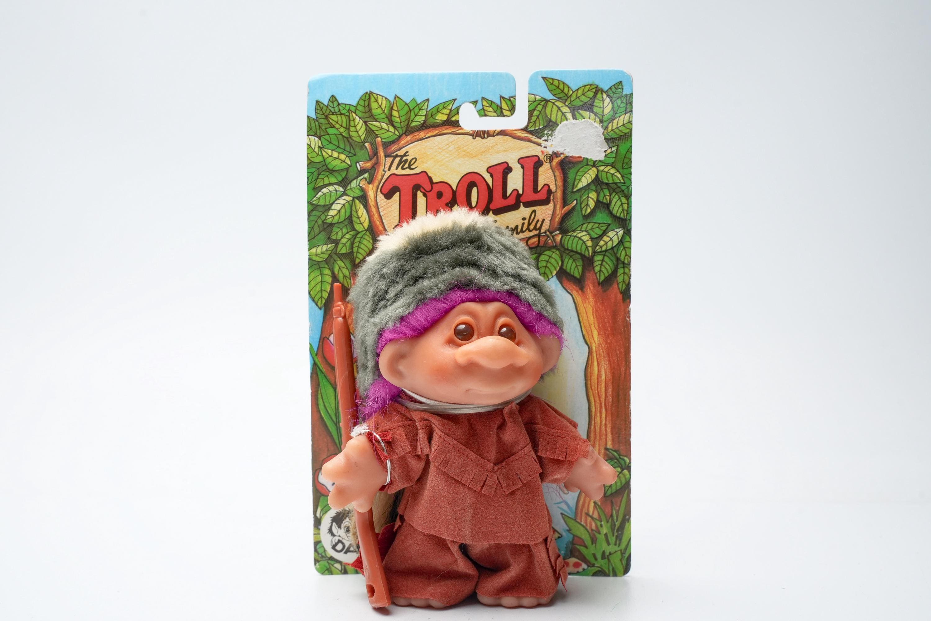 Rainbow hair troll - Etsy 日本