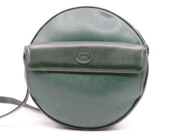 Vintage Gucci shoulder bag in the colour emerald green with several compartments (very rare)