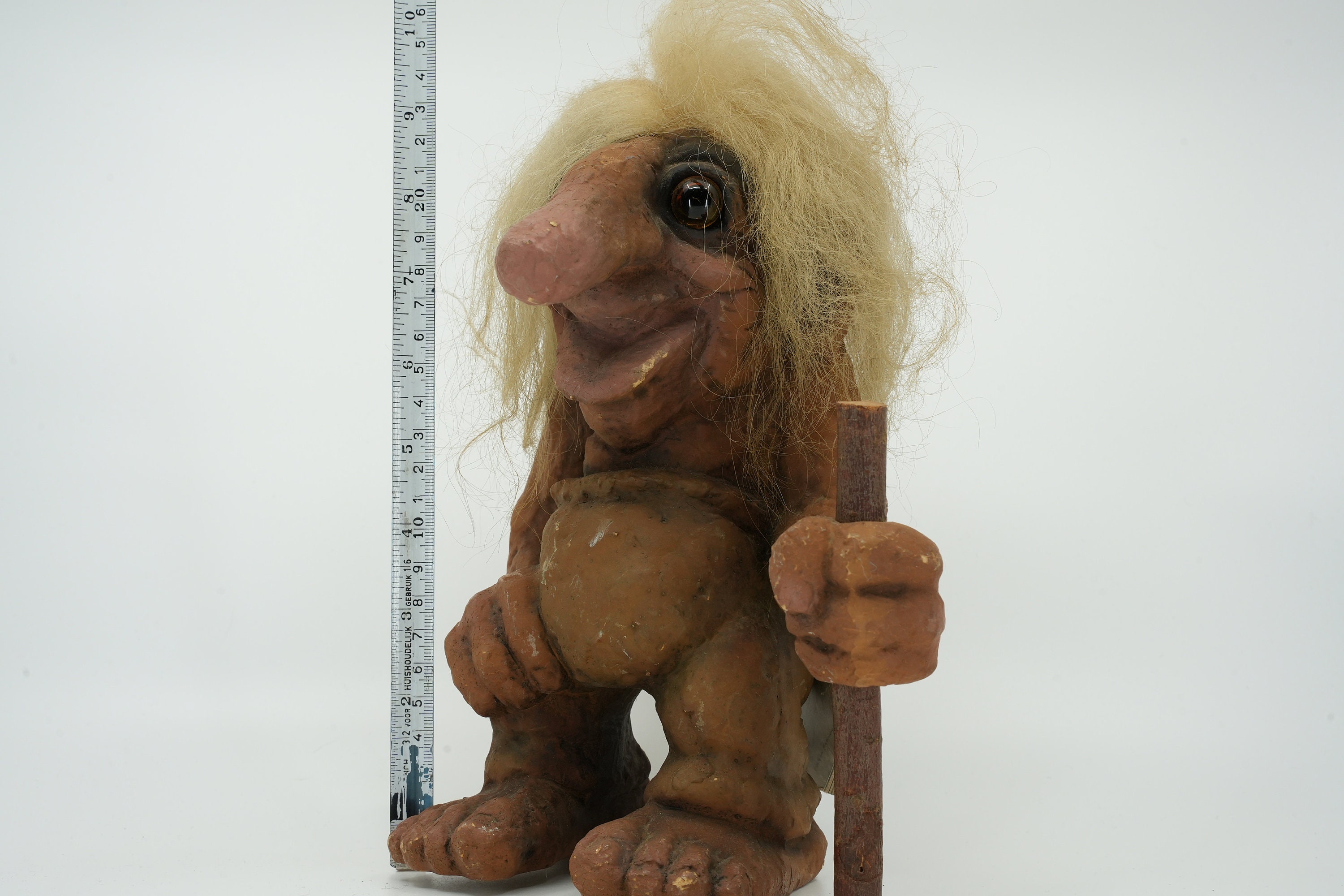 Vintage Nyform Troll #120 – Elderly Man With Walking Stick