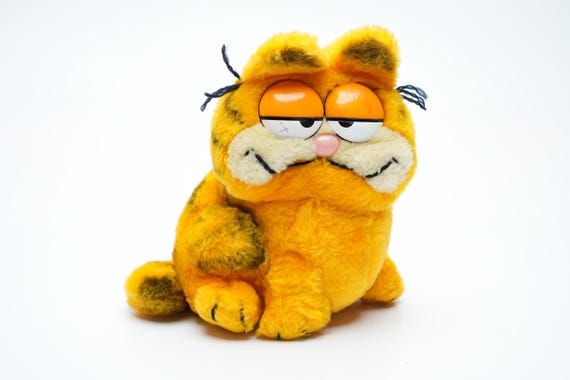 Vintage Garfield Plush Toy - 16 Cm (6.3 Inch) - 1980s Retro Plush