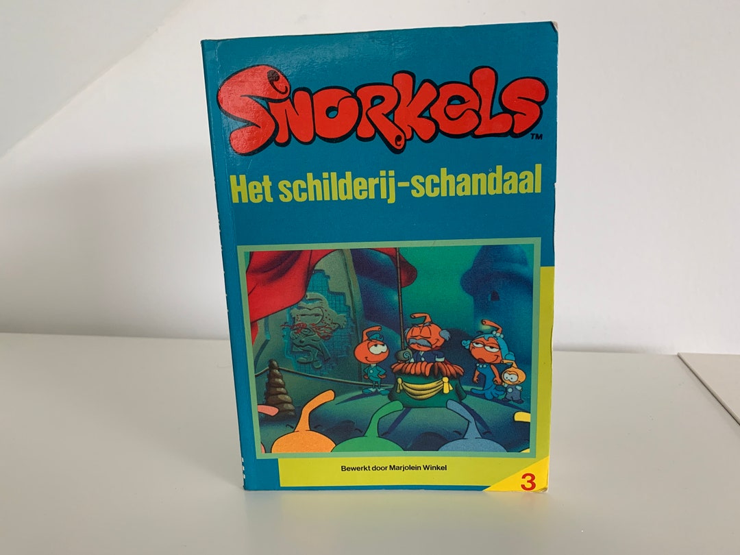 Vintage De Snorks the Snorks Booklet the Painting Scandal Dutch Book of the Famous TV Series Etsy