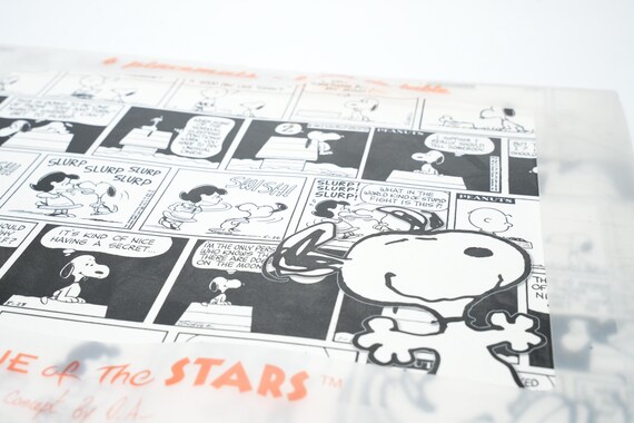 Set of 4 Vintage Snoopy Placemats – Avenue of the Stars – 40 X 30