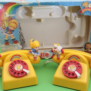 Vintage Rainbow Brite telefoon set (zeldzaam) - Etsy Nederland
