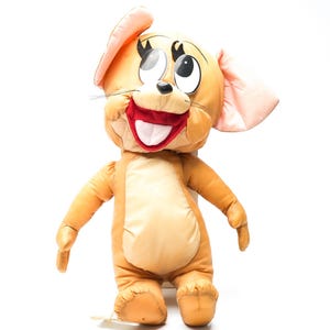 Vintage 1989 Jerry Soft Toy – Tom & Jerry Plush – 40 cm / 15.7 inch – Made in Belgium