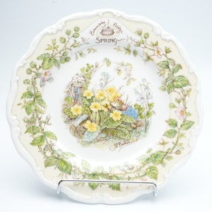 Brambly Hedge Spring Plate – Vintage Seasonal Collectible Tableware