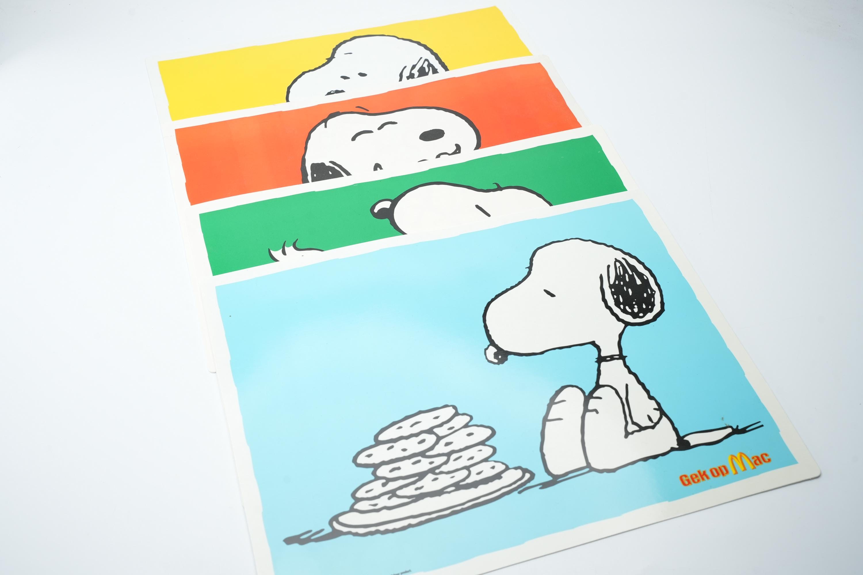 Vintage Snoopy Peanuts Placemat Set (4 Pcs) – Mcdonald's