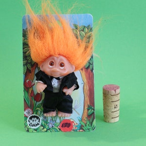 Troll DAM vintage su carta | Mini Sposo n.5054 | Troll DAM originale Famiglia Troll