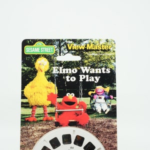 Sesame Street ViewMaster Reel Set - Elmo Wants To Play | 3 Reels With 21 3D Images | Official Sesame Street Toy