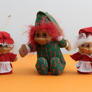 Assorted Russ Christmas Trolls - Perfect for Collectors or Gifts