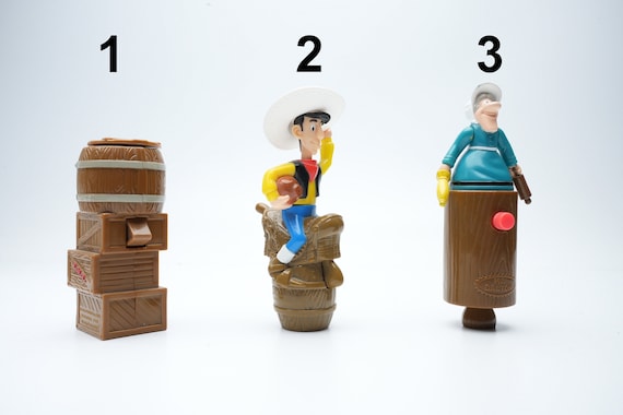ラッキー・ルーク ヴィンテージ　人形フィギュアバラ売り可能 LUCKY LUKE Vintage Lucky Luke Figures From Mcdonalds and Plastoys - Etsy