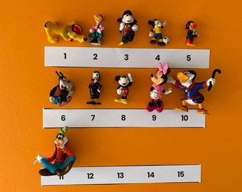 Vintage Disney characters| Pluto figure, goofy figure, Mickey Mouse figure, Minnie mouse figure| Vintage disney dolls