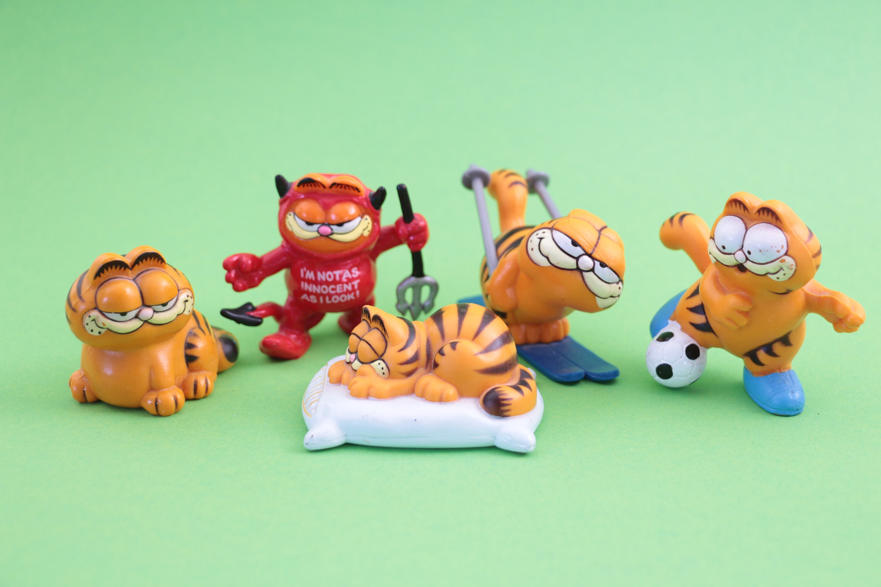 Garfield PVC Figures Garfield Vintage Figures From the 1980s Etsy