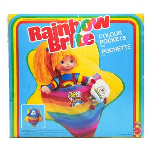 Rainbow Brite Colour Pockets Bett – 1983 – Mattel – Selten!