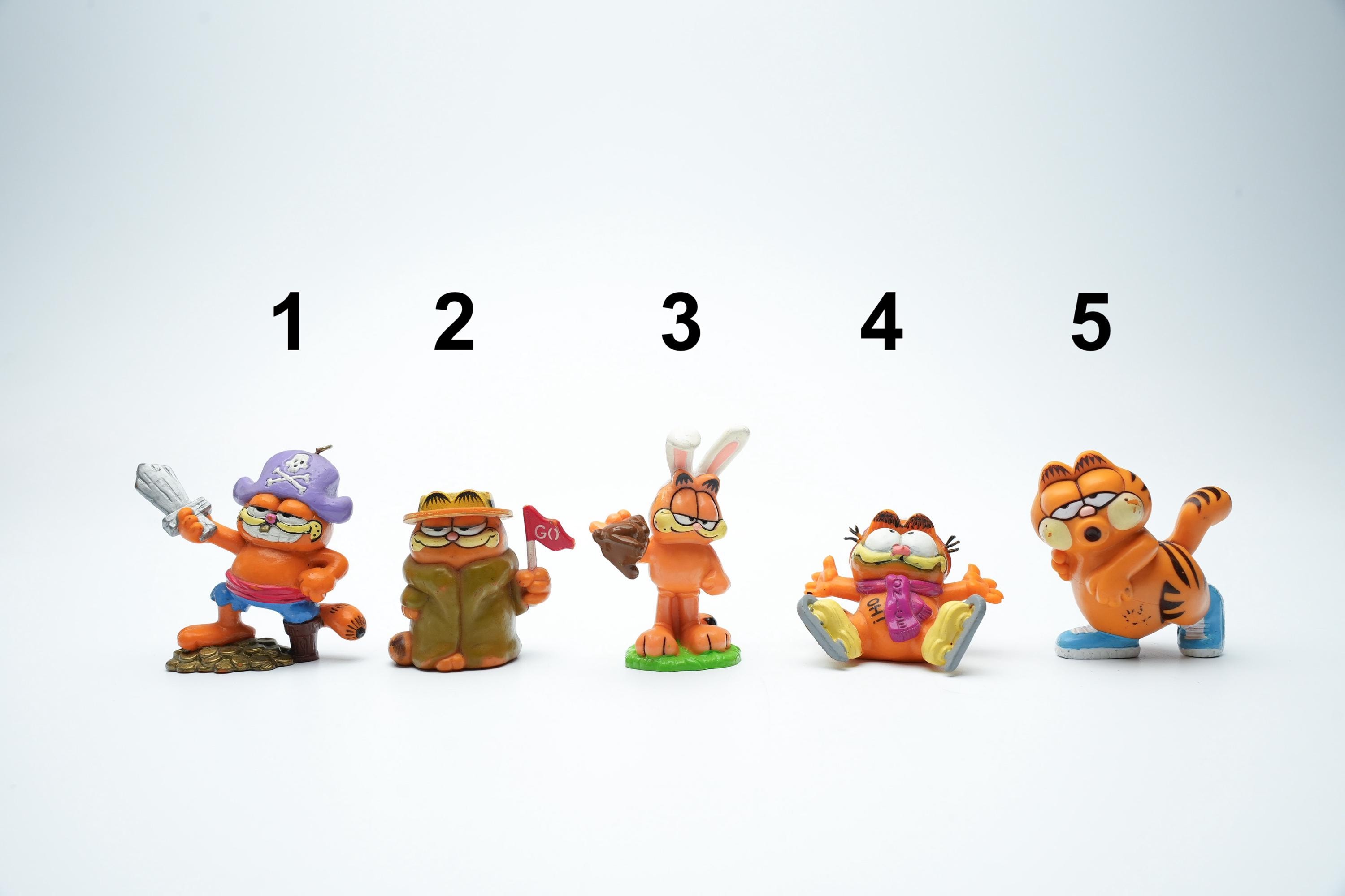 Garfield Vintage Figure 80s – Paws PVC Toy – Pick Your Number