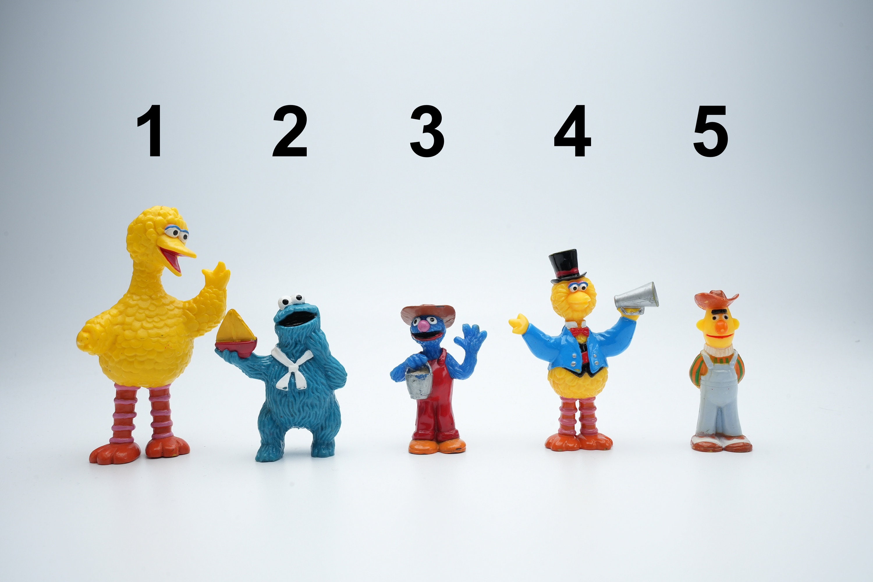 Sesame Street Figures From Different Years | Vintage Sesame Street Figures From Different Years | Vintage