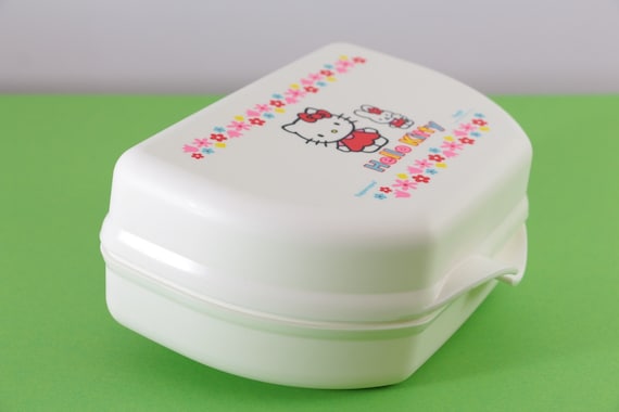 Hello Kitty Tupperware Storage Tin / Vintage Lunchbox / -  Norway