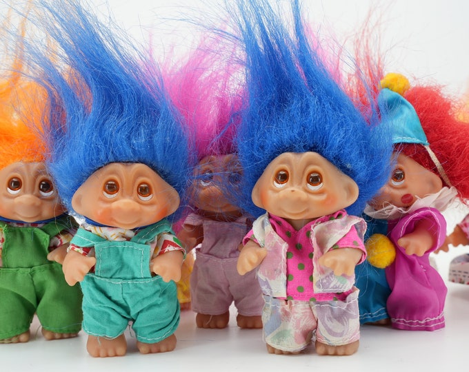 Vintage Dam Troll Dolls 3 Trolls Vintage Dam Trolling Old Trolls From