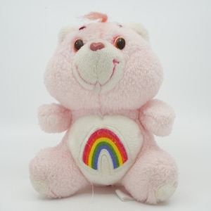 Vintage 1983 Friend Bear Plush – Kenner Care Bear with Sunflower Belly Badge