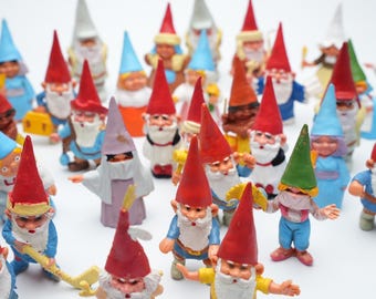 David the gnome figures from &#39;80 / 1988 | gnome figures | vintage gnomes | rien poortvliet gnomes |