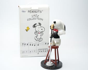 Rare Vintage Snoopy Statue – Peanuts Jazz Collection – Snoopy With