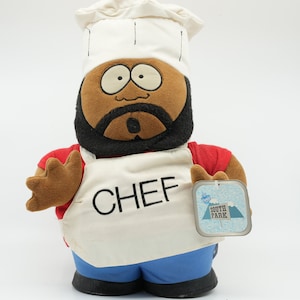 Peluche dello chef South Park | Abbraccio Comedy Central 1998 | Programma televisivo divertente | 35 cm