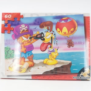 Vintage 60-Piece Garfield & Odie Puzzle by Wild Horse | Unopened
