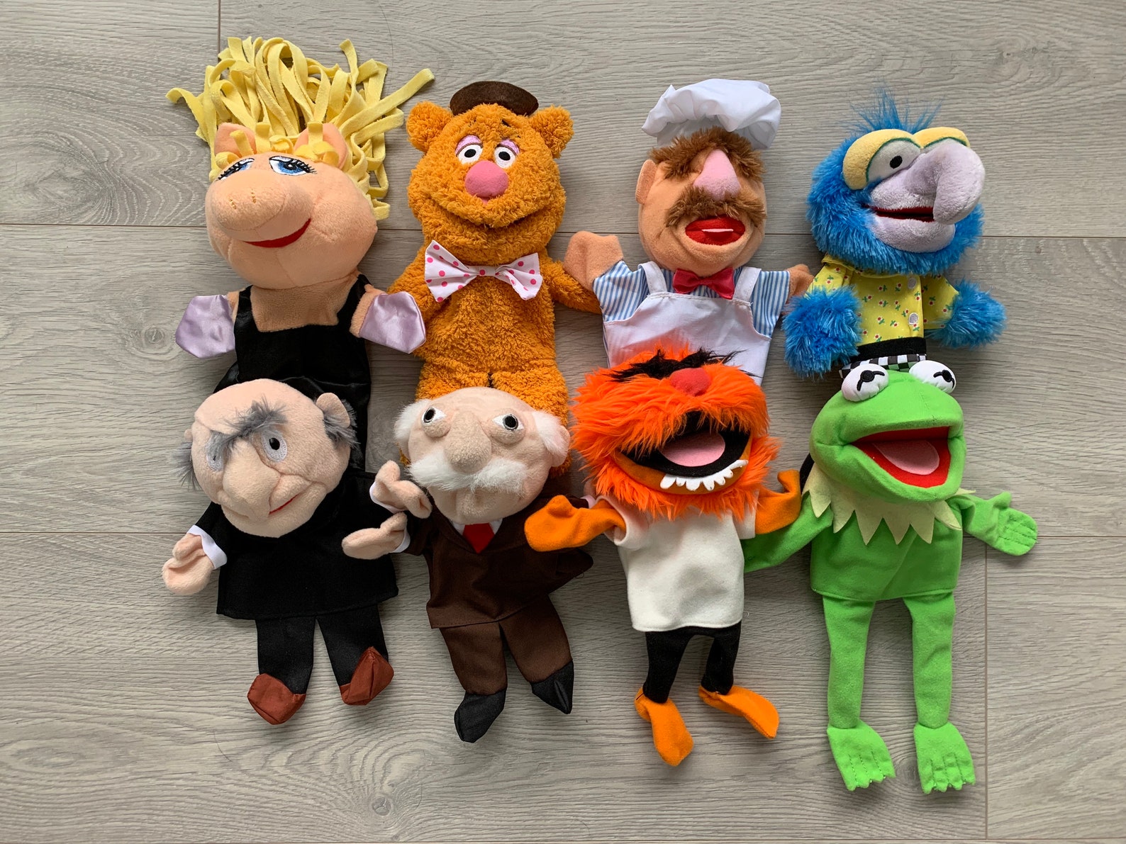 Rare Disney Muppets Hand Puppets Dolls Miss Piggy Kermit Etsy