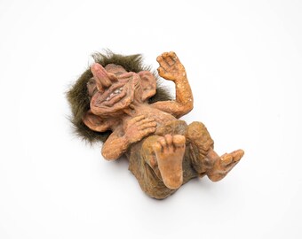 Figurine Troll Nyform Norvège N°186 - Statue Résine Vintage 15cm, Neuve