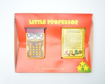 Vintage Texas Instruments Little Professor Calculator | Complete in Dutch