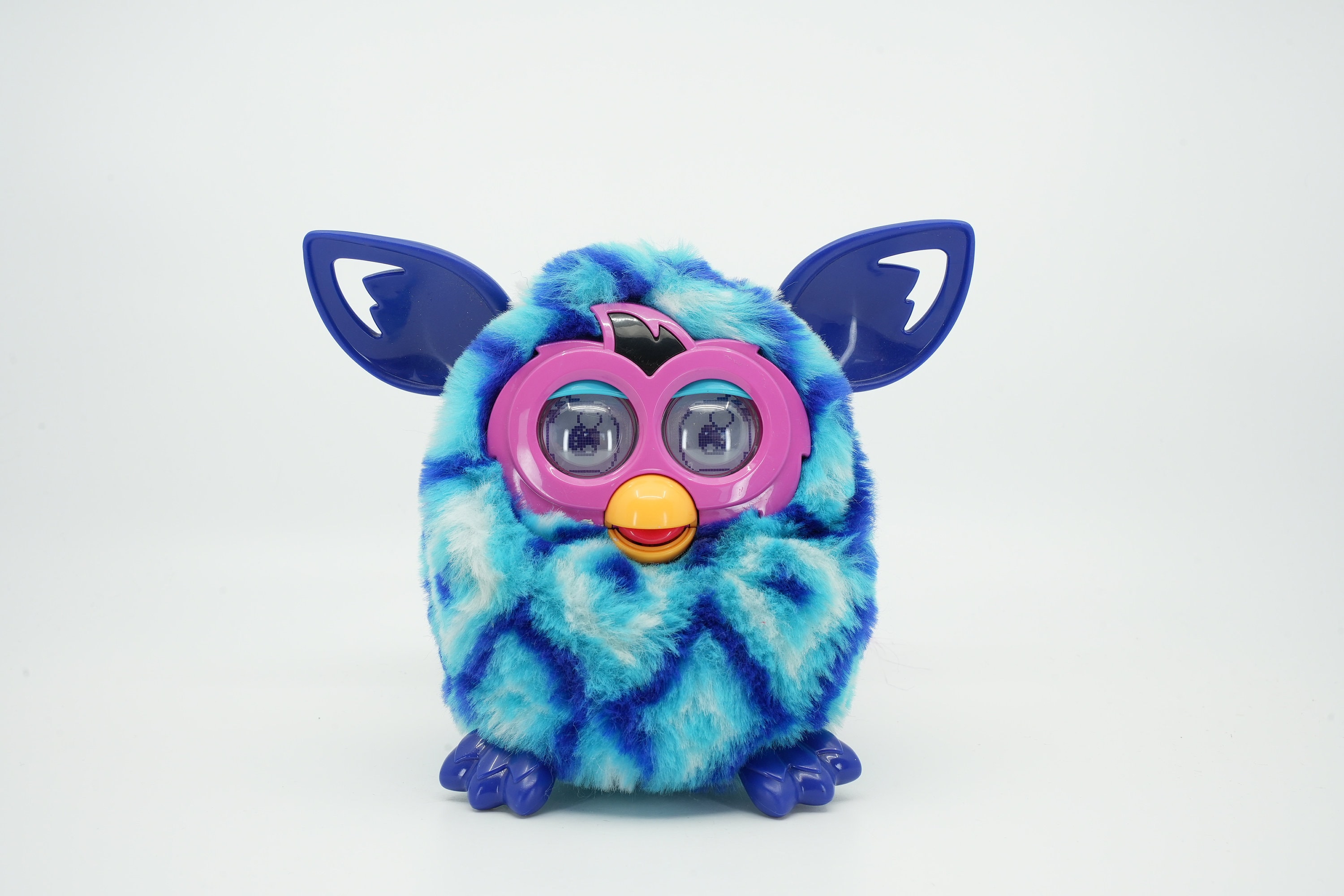 Jouets électroniques interactifs Furby Boom Furby bleu violet moelleux avec  pieds violets Parle espagnol -  France