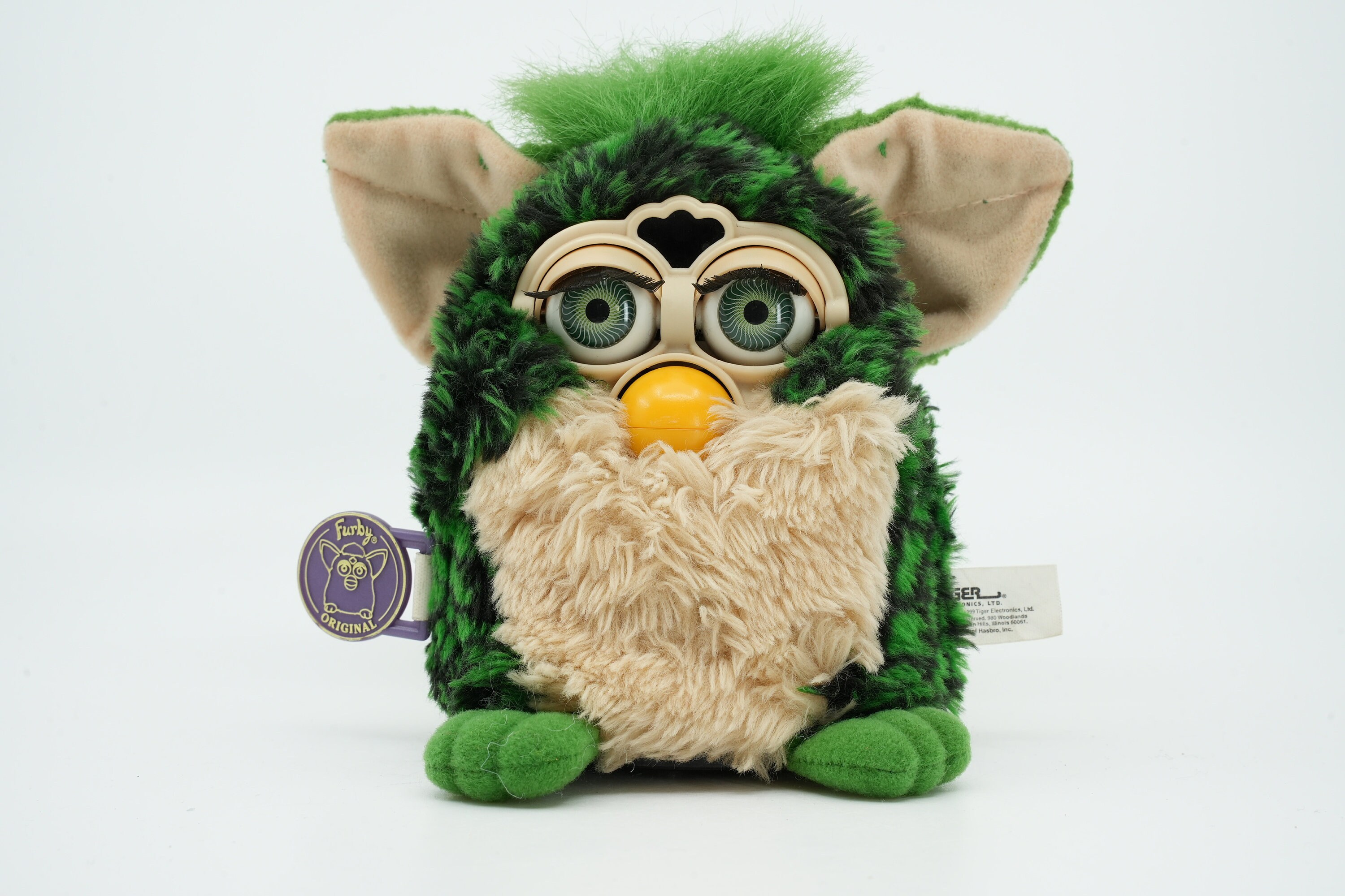 Vintage Furby Turle Green Eyes 1999 With Furby Tag Turtle