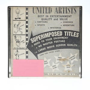 Vintage Super 8 Filmdoos – United Artists Cartoon & Filmcompilatie | Bugs Bunny, Tweety, Sylvester | ca. 1960s–1970s