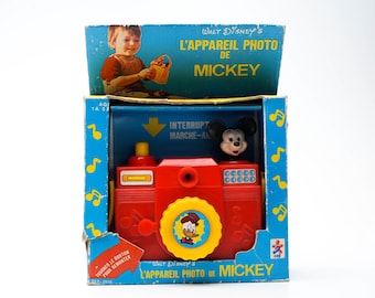 Rare Vintage Mickey Mouse 35 Mm Film Camera Disney Japan With