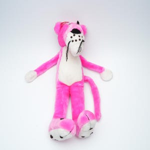 Pink Panther Plush (1983) – Vintage 40cm Soft Toy by Play Makers (Original Eye-Free Version)