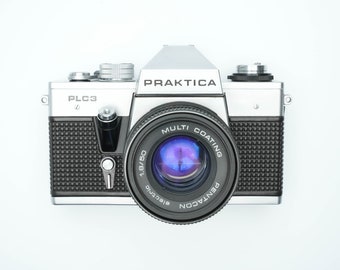 Praktica PLC 3 + 50mm f1.8 | Appareil photo argentique vintage 35 mm SLR