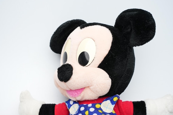 ヴィンテージディズニーベビーミッキーマウスぬいぐるみ - 希少な80