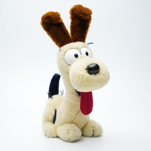 Odie Plüschfigur Garfield Vintage 80er 90er, 33 Cm Stofftier Mit Lizenz United Feature, Sammlerstück Mit Kunststoffaugen