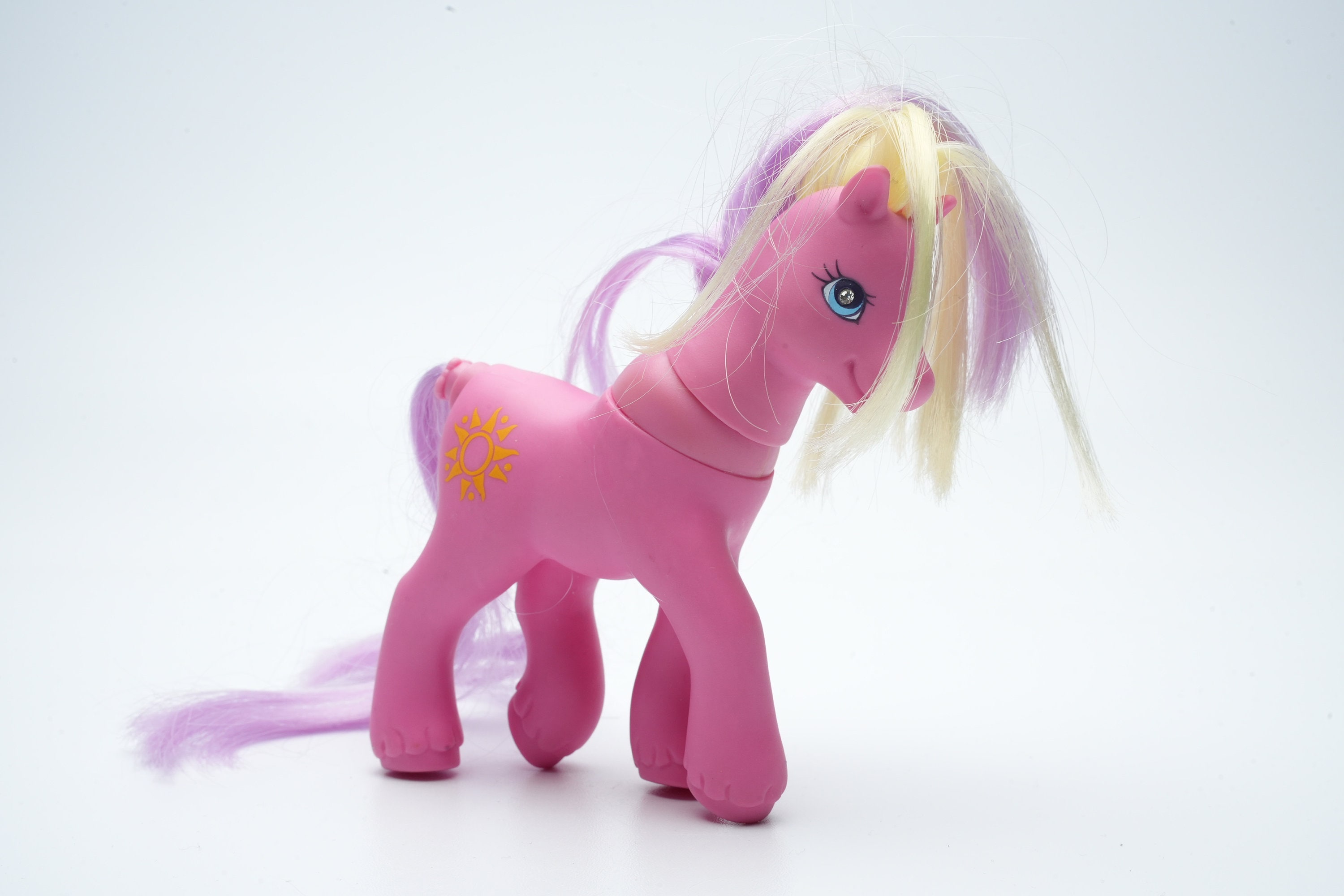 Pink Pony With Purple and Blonde | My Little Pony Horse Vintage - Etsy